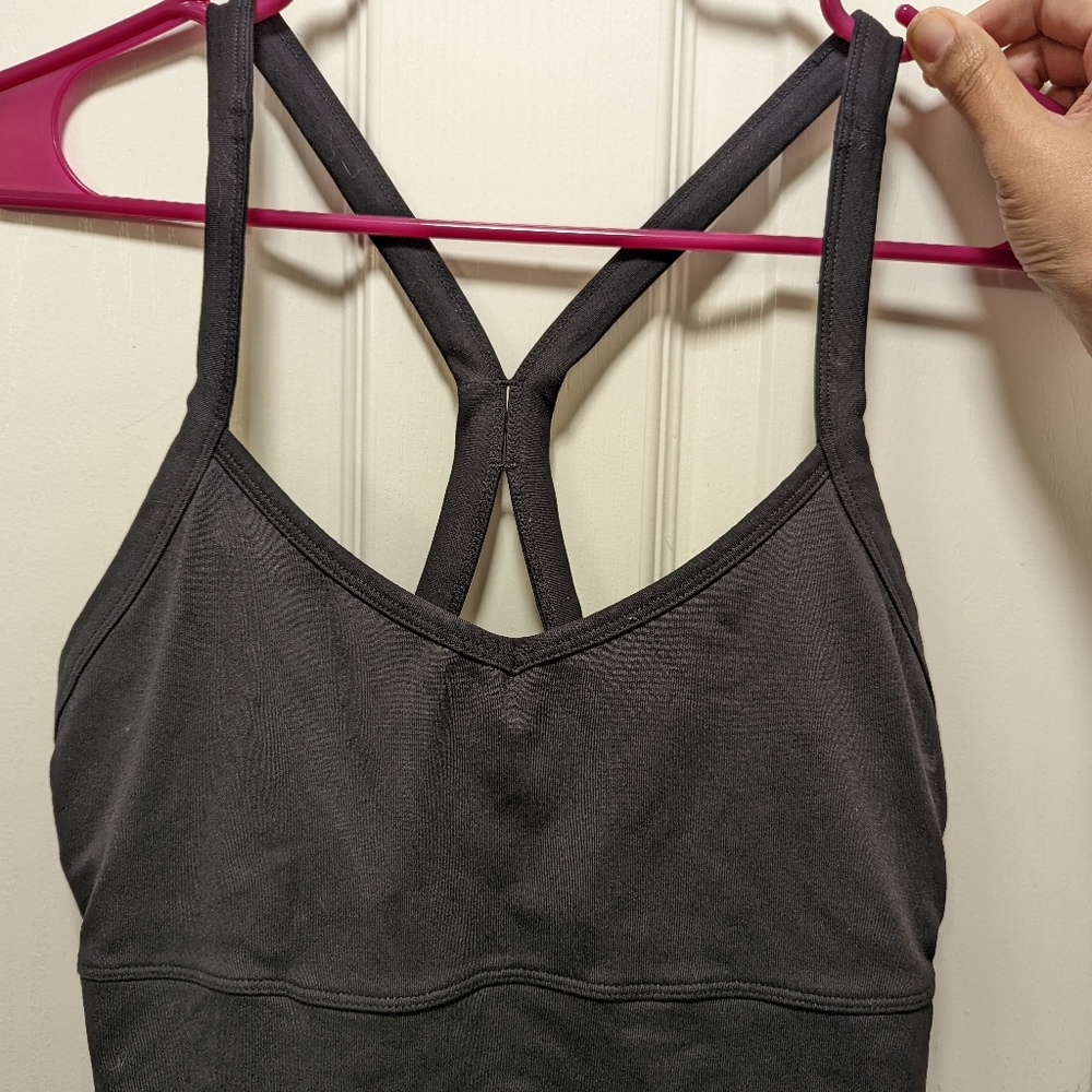 Alo size large, black fitted cut-out sexy top